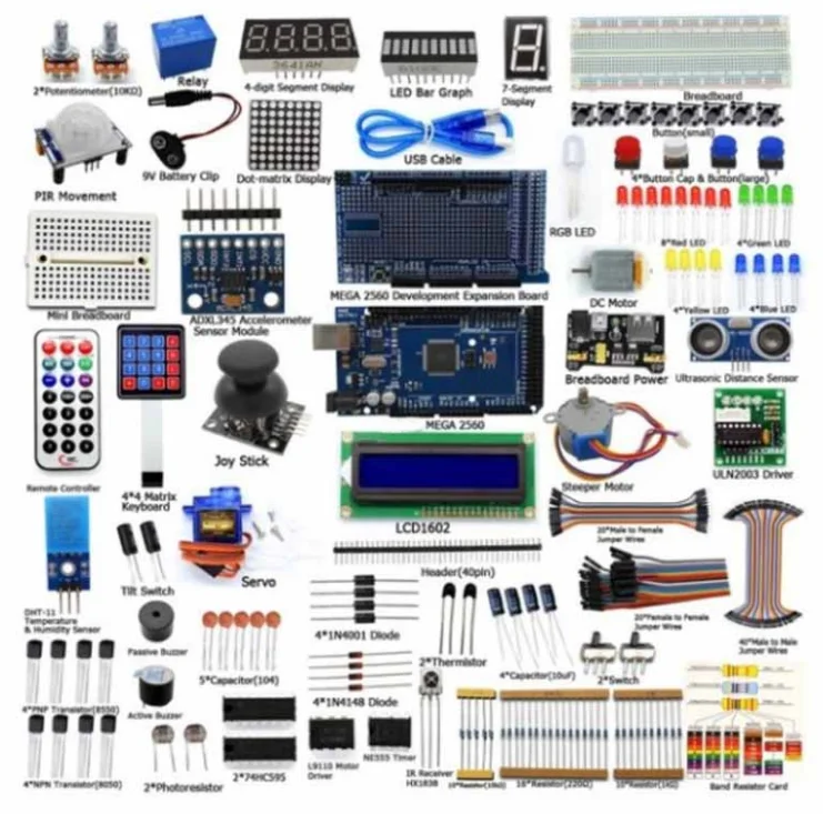 Wholesale- Mega2560 Development board Different versions of other electronic Components control Board kit tutorial stepping