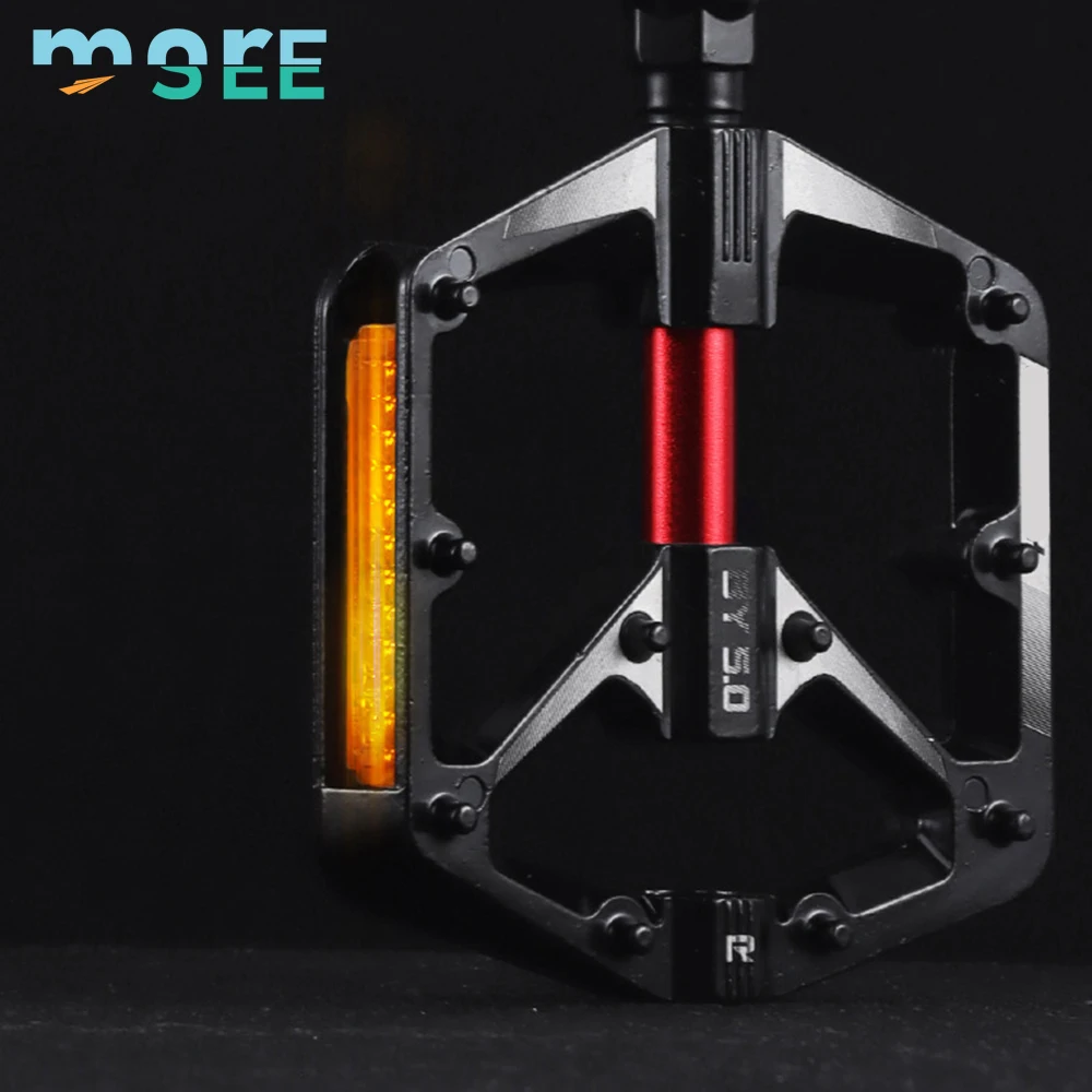 SeeMore Aluminum/Alloy Mountain 2 Sealed Bearing Bicycle Parts Cycling Platform Flat Pedals Bike Bicycle Pedal
