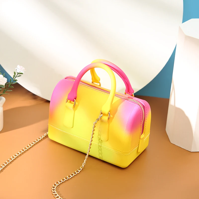 
HAOMEI designer handbags famous brands women jelly bag handbag women jelly hand bags handbag with special design 