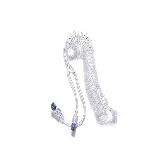 300psi Diagnostic Imaging MRI-Compatible Injector Radiographic Contrast Tubing, Coiled Y T connector tube with check valve