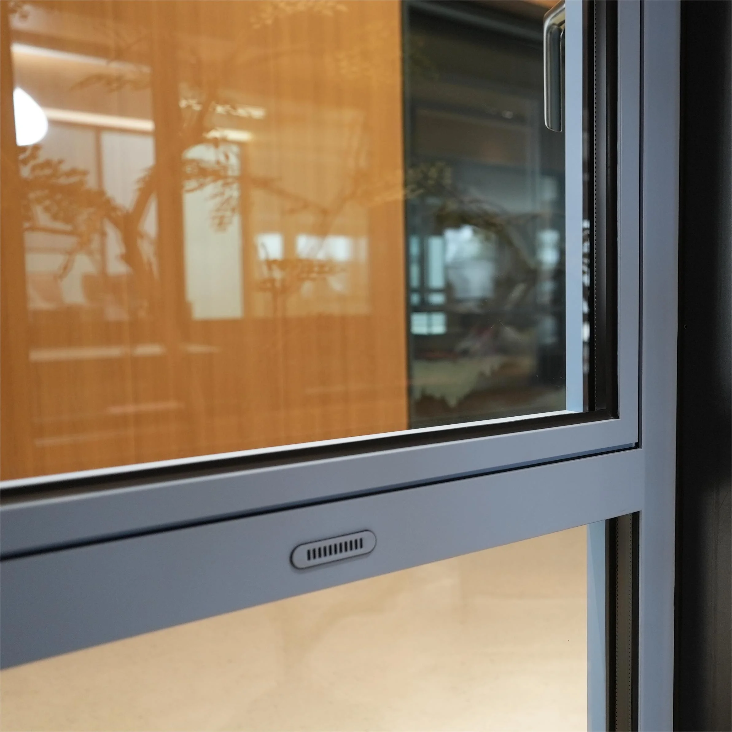 Customized inward opening and inward receding Windows in a variety of color and size options for high-end customization