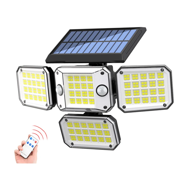 CHIJU Products 296LED indoor outdoor Solar wall home room house light with Motion Sensor