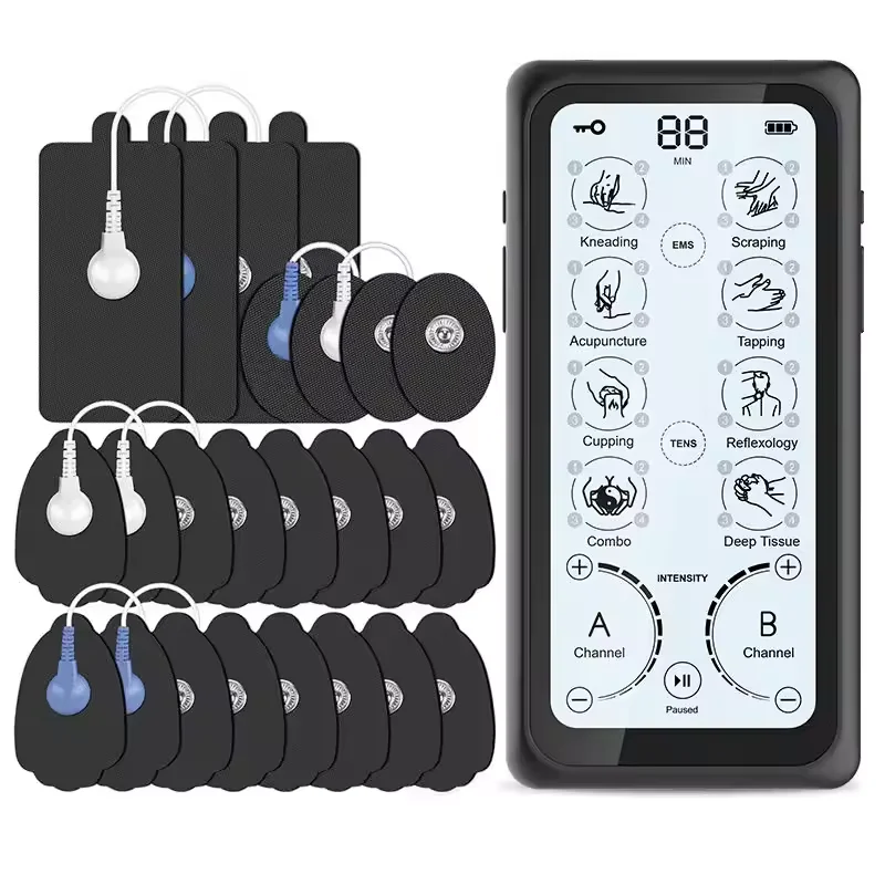 Muscle Stimulation Dual Channel Acupuncture Touch Screen Body Plus Pain Relief Unit Electric Tens Device