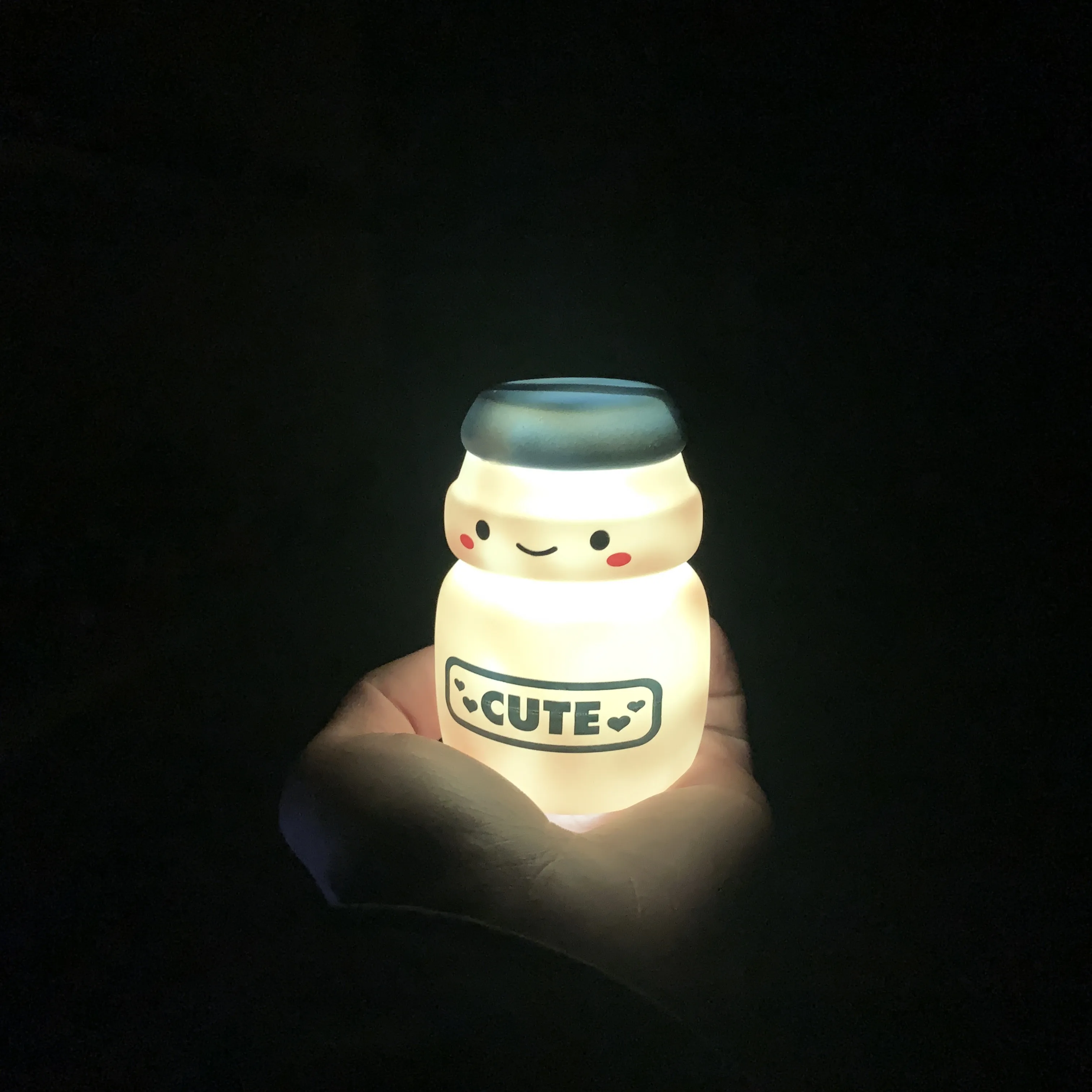 cute yogurt bottle shaped cute Night Light Kids Bedside LED Animals shaped plant shaped Night Lights toys