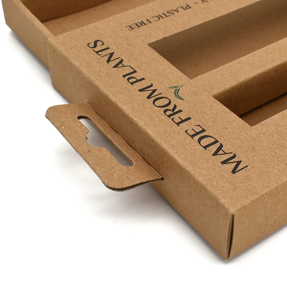 Customized mobile phone toughened film packaging bag Electronic product packaging box with suspension hole
