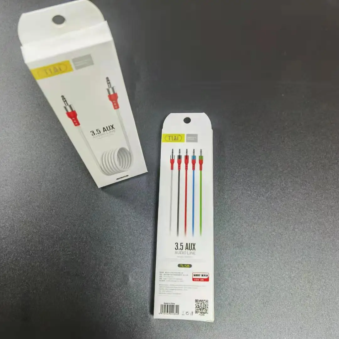 retail package optical to aux cable 3.5mm male to male audio for cal