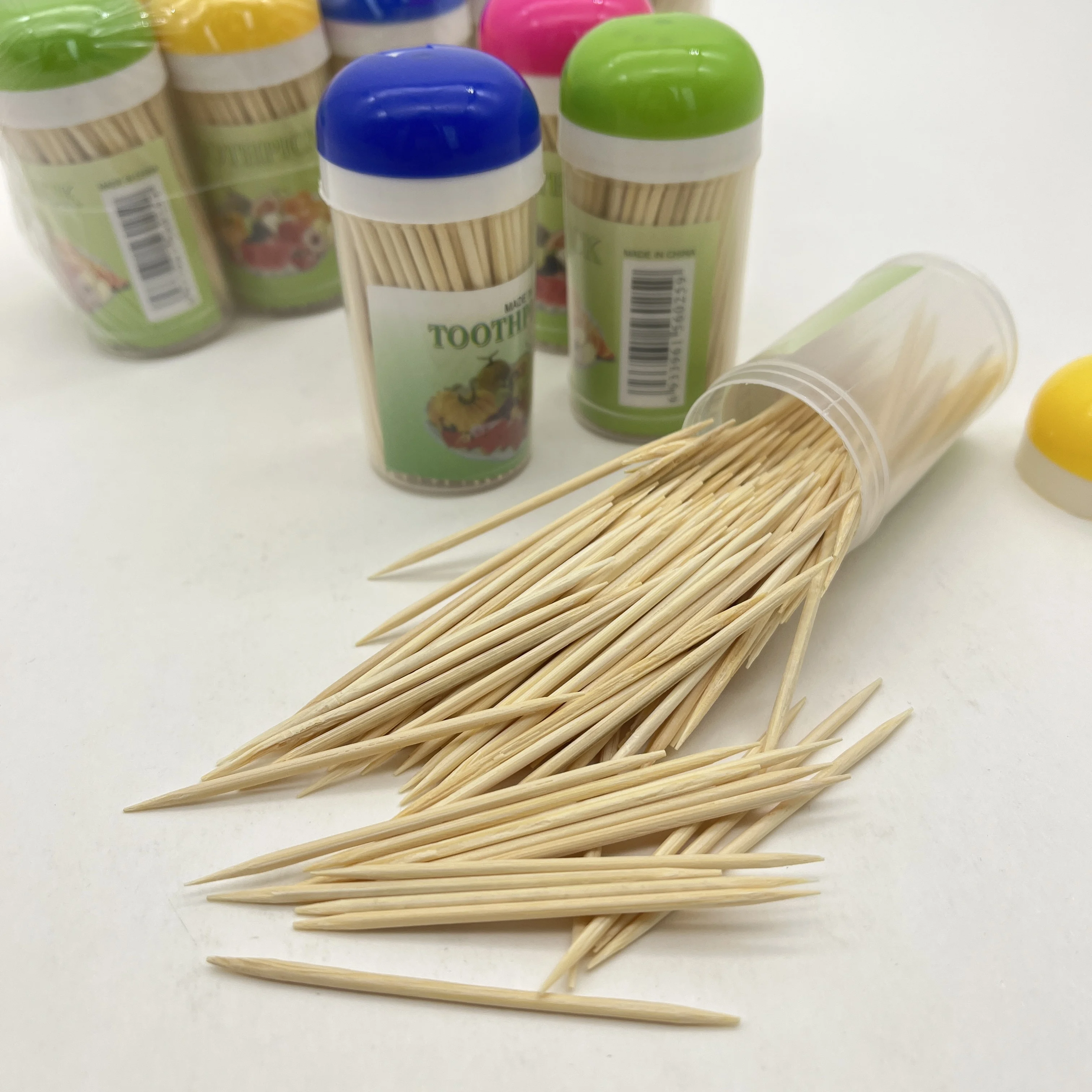 high quality plastic package tootpicks 1000 wood wrap bamboo tooth pick toothpick bulk palillo dental
