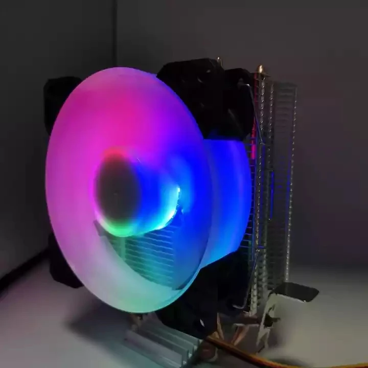 DC 12v pc computer cpu 775 1151 1150 1155 AM amd cpu cooler heatsink radiators 2 heatpipe fan