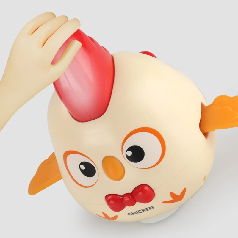 New arrival Product Baby Cartoon Animal Dancing Rotating Sliding Electric Universal Chicken Toys for kids