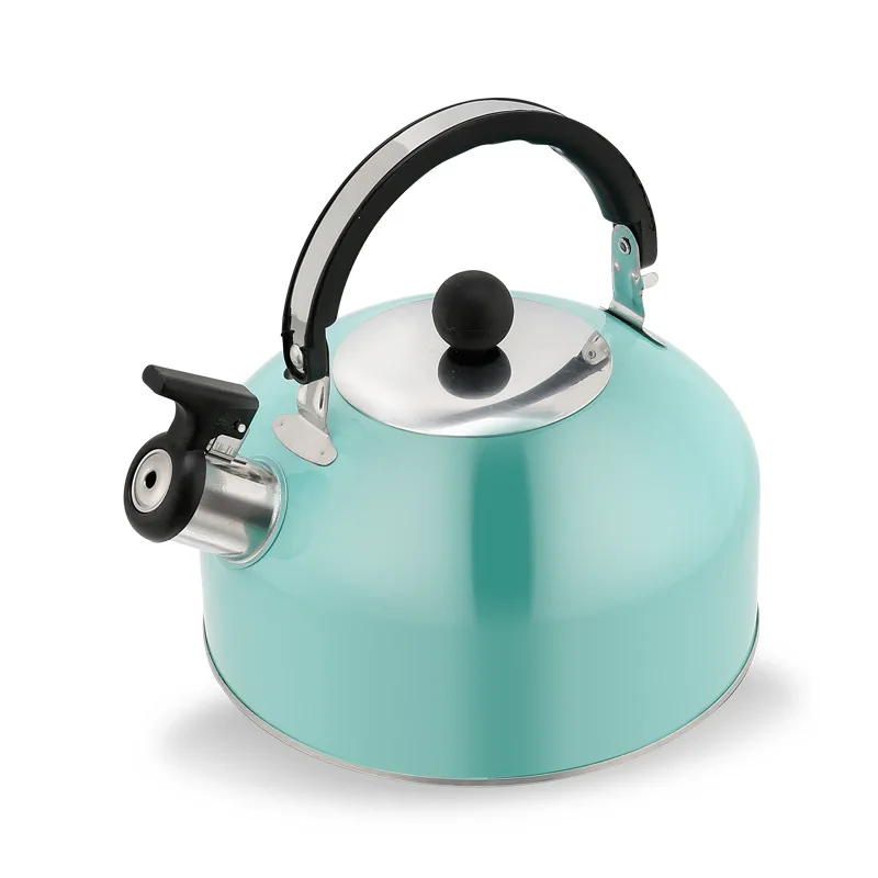 Creative Colorful 3L Stainless Steel Whistling Kettle Home Use for Induction Cooker & Gas Stove Metal Material