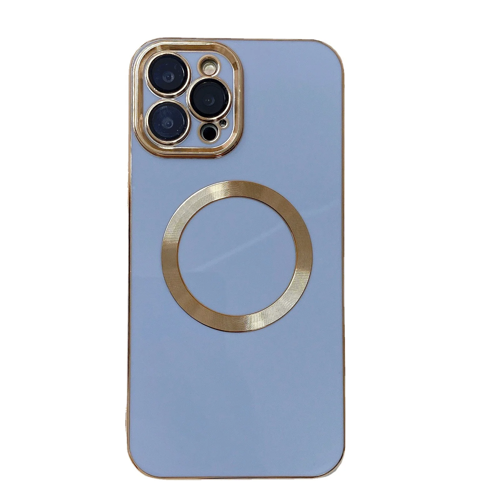 Luxury Colorful Electroplating Mobile Phone Case With Lens Protector For IPhone 13 14 15 16 Pro Max
