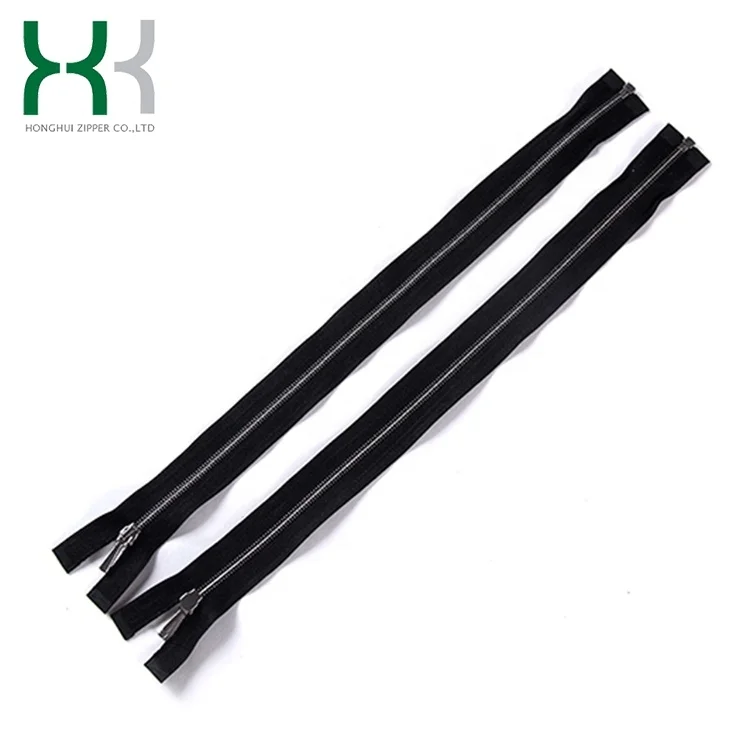 Honghui молния высокого качества с открытым концом металлическая молния на заказ Длинная цепочка на молнии для курток