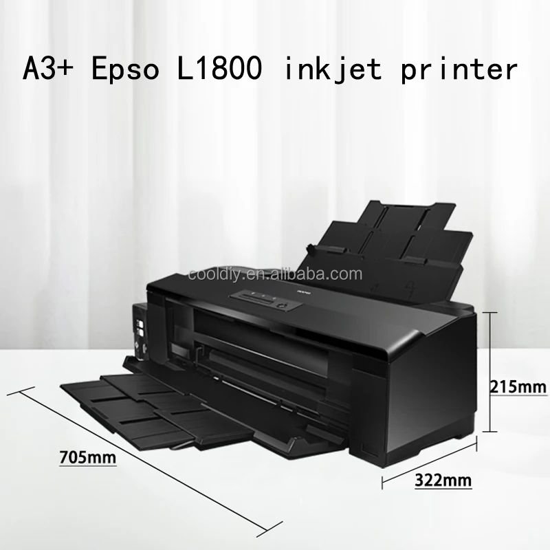 Apply to Epson  L1800 Inkjet Printer A3+ Sublimation 6 colors Printer Inkjet machine Transfer Printer Digital Print Paper Ink