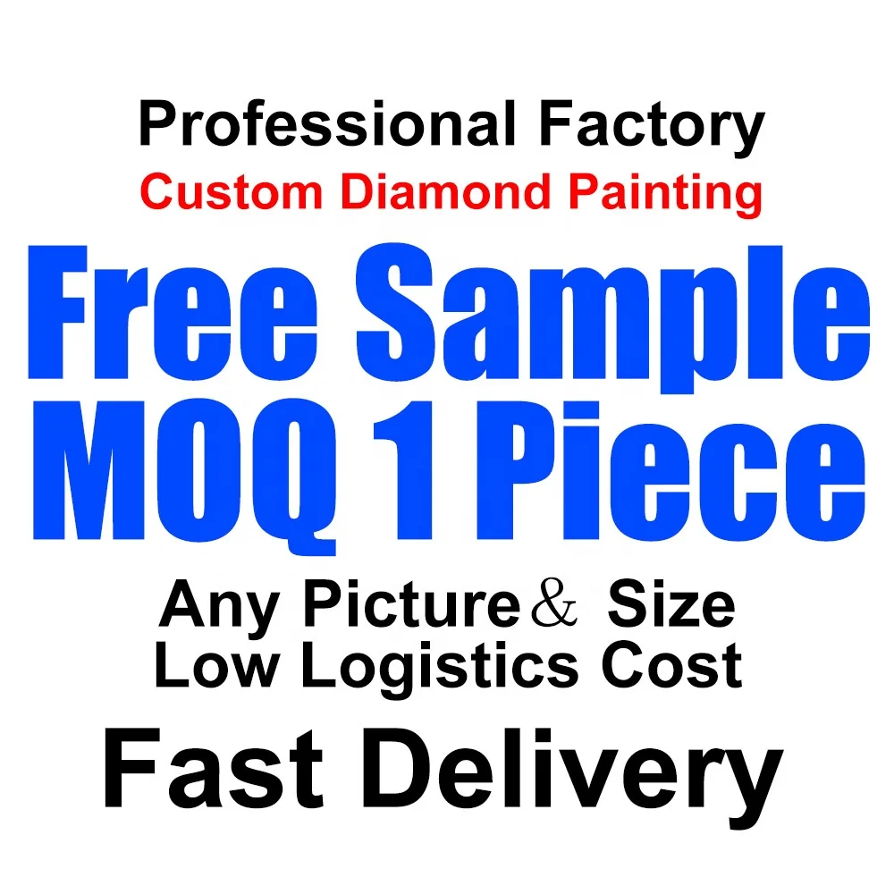 Dropshipping Free Sample Custom Diamond Art Painting 5D Full Round Square Drills Diy Diamond Painting Kits For Adults Kids