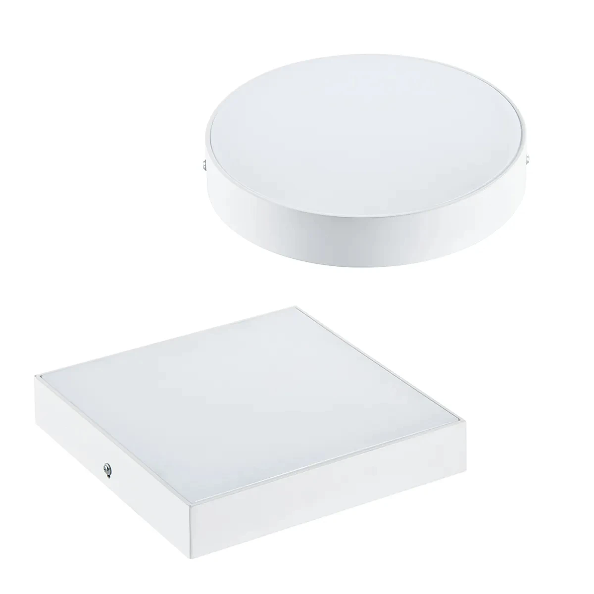 Commercial home hotel perforated surface mounted LED square panel lights