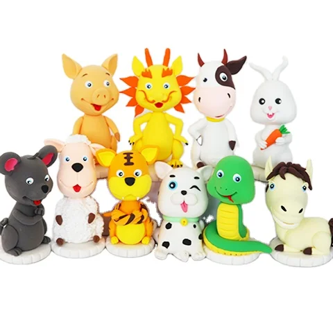 Сертификат EN-71 12/24 красочные супер легкие глиняные нетоксичные игрушки для детей OEM низкая MOQ Воздушная сухая глина