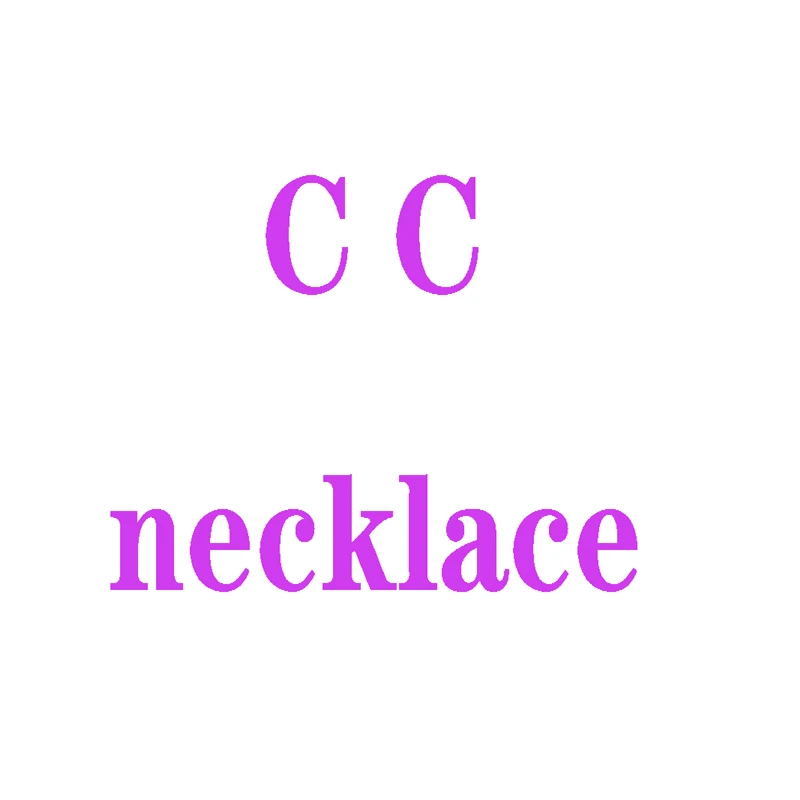 
Designer jewelry famous brands CC necklace simple trend diamond collarbone chain female jewelry 