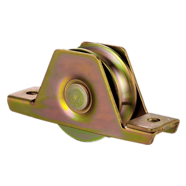 U Groove Steel Groove Wheel Heavy Duty Track Wheel Rigid Caster Sliding Gate Roller Wheel with Bearing for Swing Sliding Gate