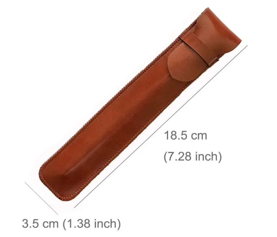 classical style luxury leather pen pouch  small leather pouches for pen gifts pen cover