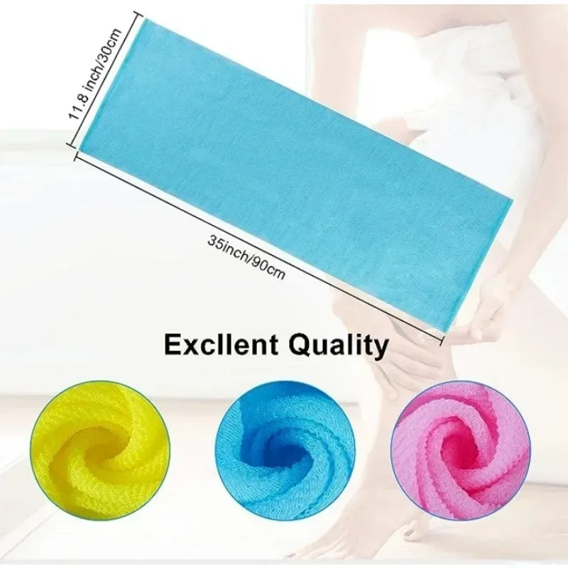 Body Wash Towel Beauty Skin Exfoliating Cloth Nylon Bath Washcloth Skin Polishing Body Back Scrubber for Hotel