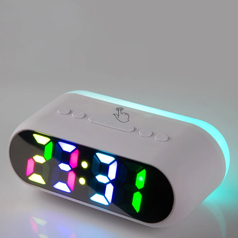 Digital Alarm Clock for Bedrooms Snooze Feature Wake Up Light Night Light Alarm Clocks Mobile Phone Charging