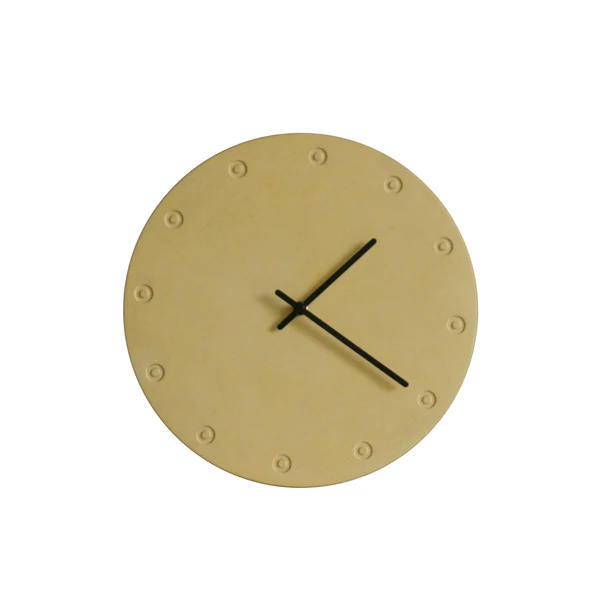 Natural cement Nordic style grey wall clock