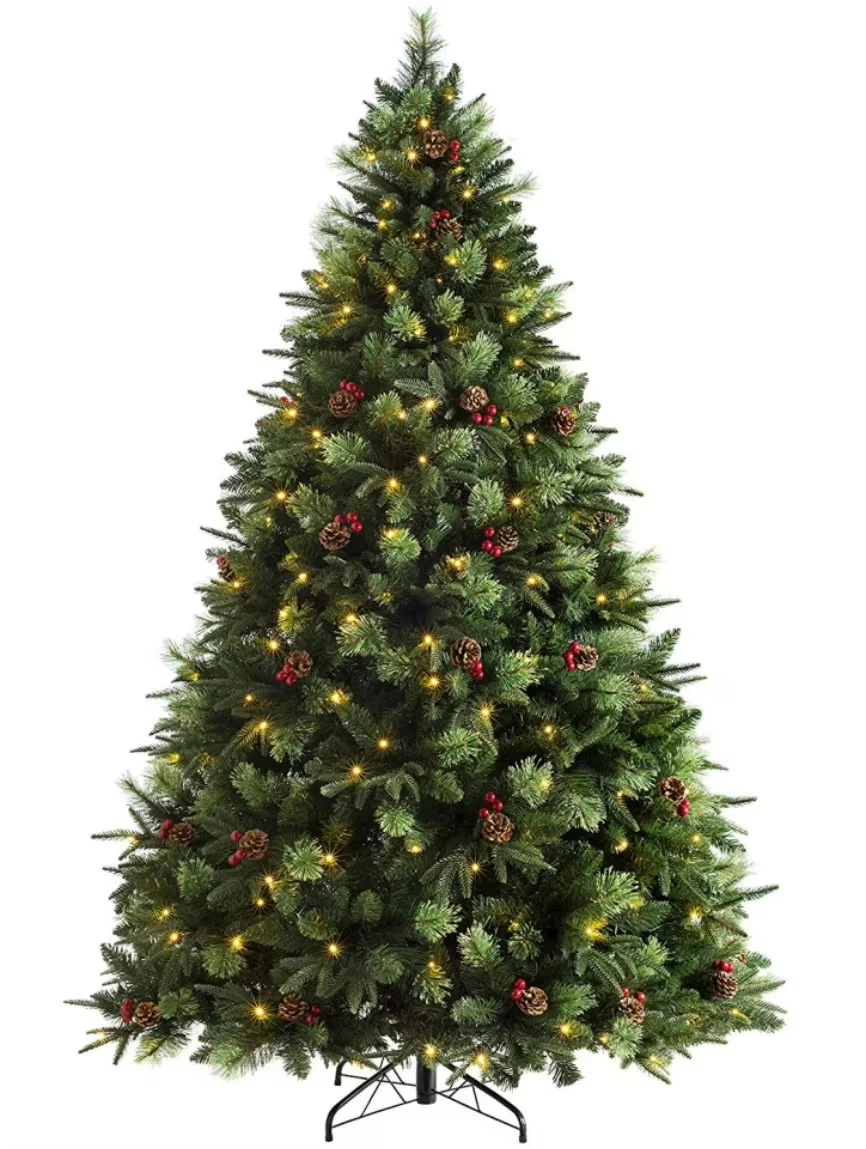 Factory Price 6ft 7ft 7.5ft 10ft Snow Flocked Christmas Tree Artificial PVC PE Christmas Tree