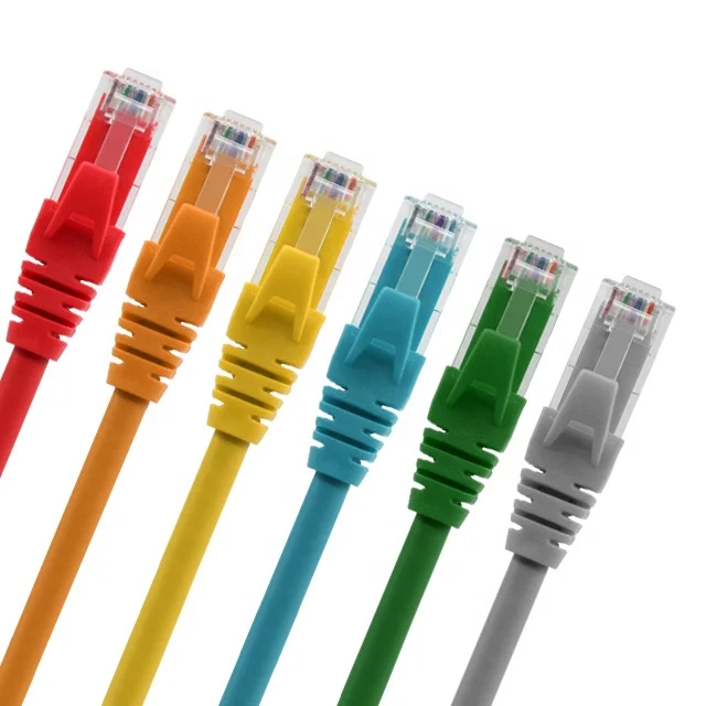 Indoor Ethernet UTP shielded cat 5e cat6 cat6a cat7 3ft 30m blue orange black patch cord cable 3 Meter Optic Fiber Patch Cord