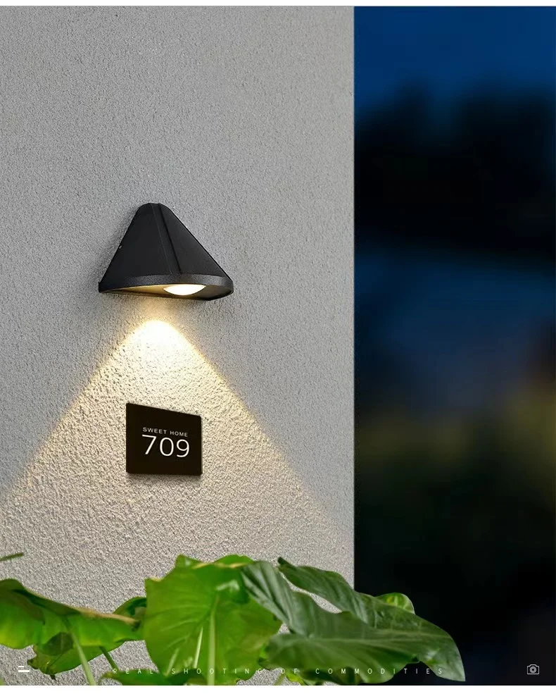 New 110v 220v Black White outdoor wall light porch simple modern LED decoration wall light lamp
