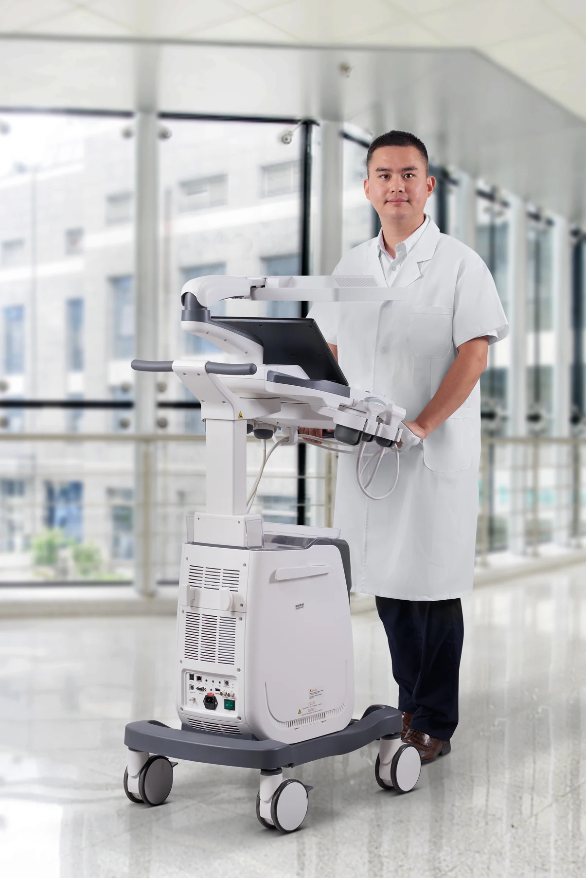 High Sensitive Vivid image Trolly Color doppler ultrasound Sonoscape S20 with probes and tranducers