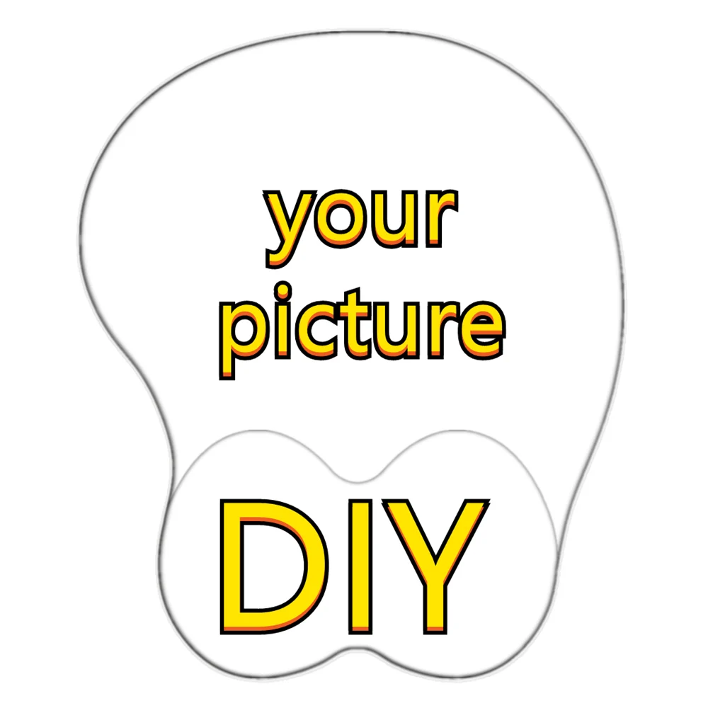 Пользовательский 3D коврик для мыши Oppai с сексуальной красотой, с подставкой для запястья, с аниме-грудью, силиконовый Настольный коврик для геймеров, «сделай сам», симпатичные девушки на заказ