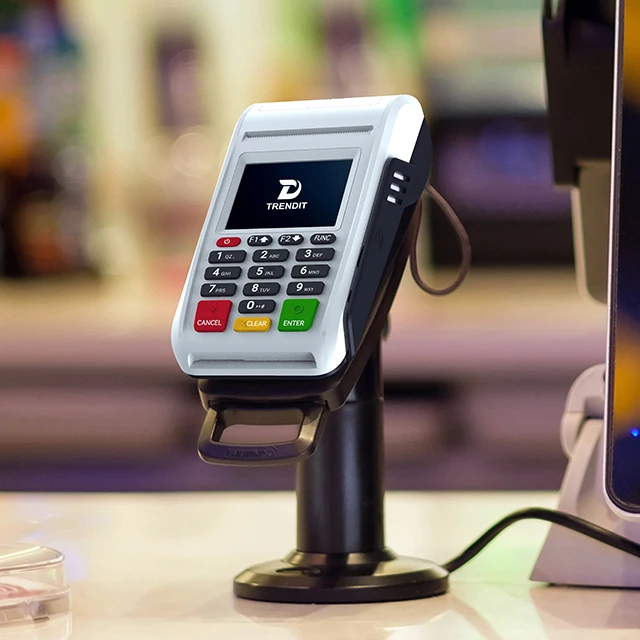 Дешевый портативный POS NFC терминал GPRS/3G/Ethernet термопринтер