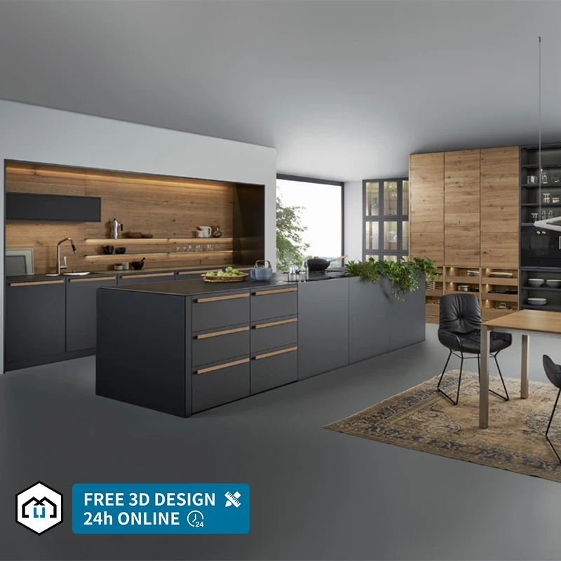 Factory New Design Modular Lacquer Custom Kitchen Remodeling