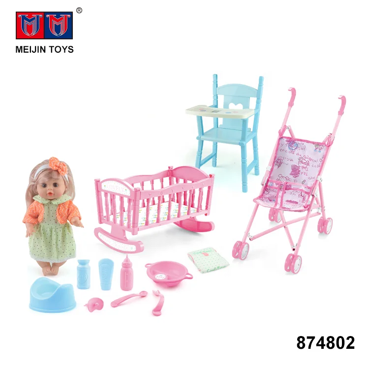 play set toys 11 inch drink and pee baby doll with 6 sounds IC