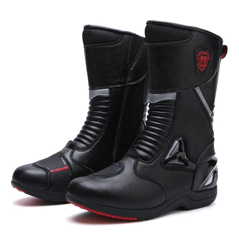 shin plate TPU Men and Women Leather Motorbike Touring Boot Custom Made Motorcycle Boots motorbike shoes boots