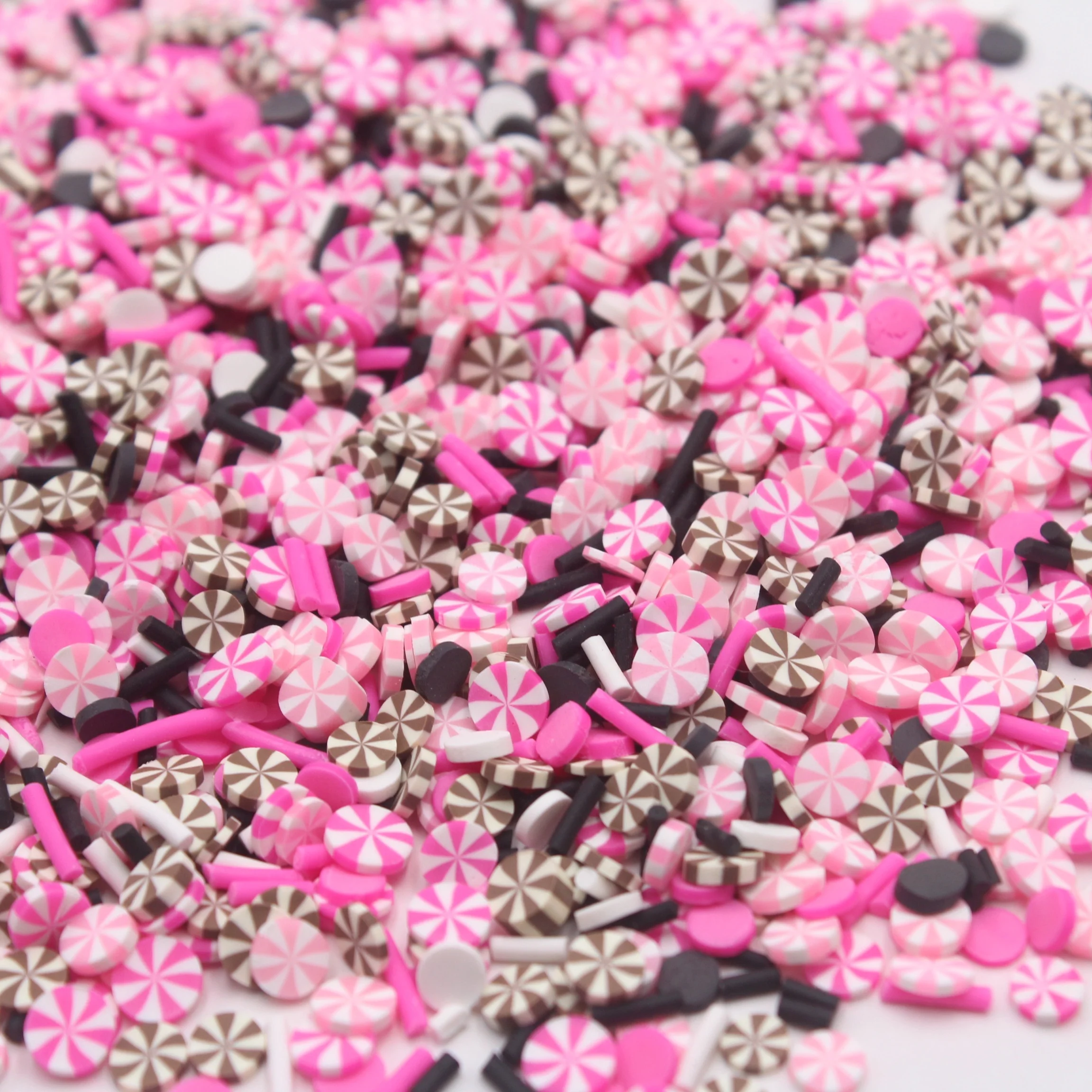 1KG Valentines Series Heart Clay Slice Faux Snowflake with Gold Beads Sprinkles Slime Supplies Shaker Filler