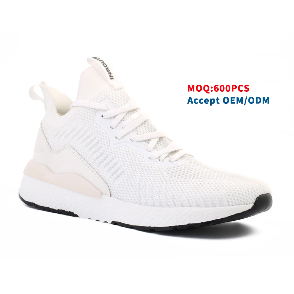 OEM human race white wedges platform sport sneakers shoes for man