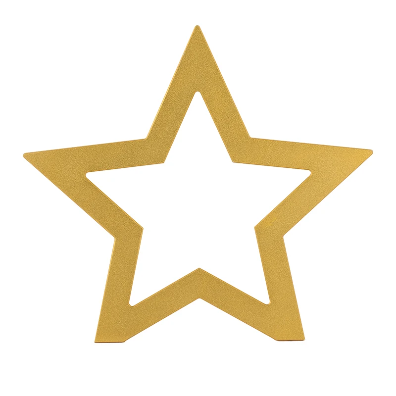 Матовый Алюминиевый пятиконечная звезда ручной работы база Wall Art Украшение подставка держатель