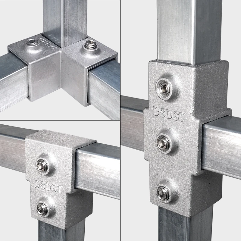 Best-selling goods Silver Square tube frame three-dimensional tee