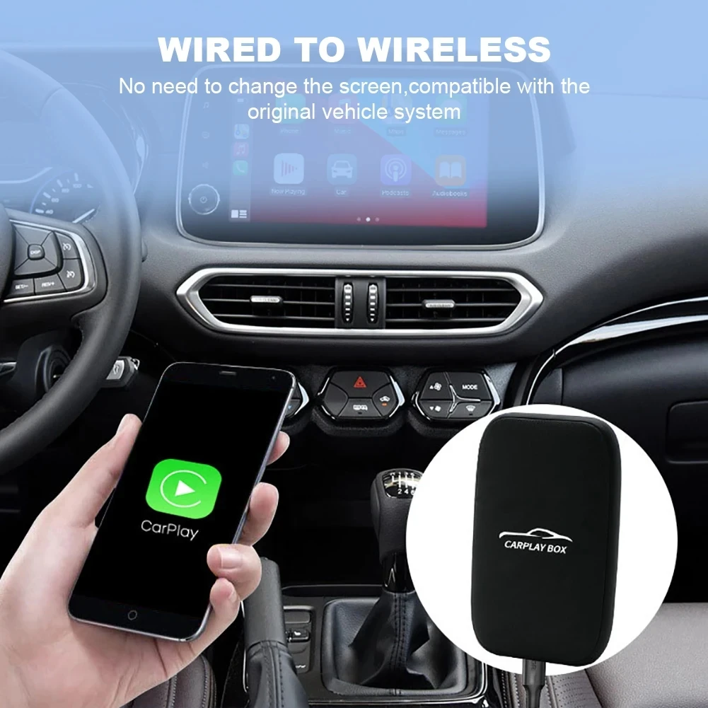 Wireless Android Auto Adapter Carplay Ai Box Car Multimedia Video Box Bluetooth-Compatible Dongle For Car Netflix YouTube Google
