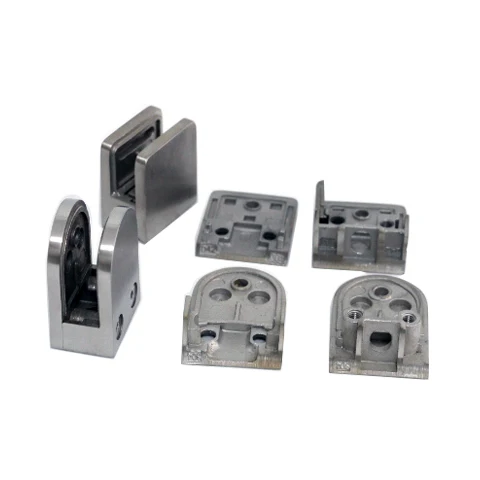 Stainless Steel 304 Square Flat Back Glass Brackets for Glass Railing