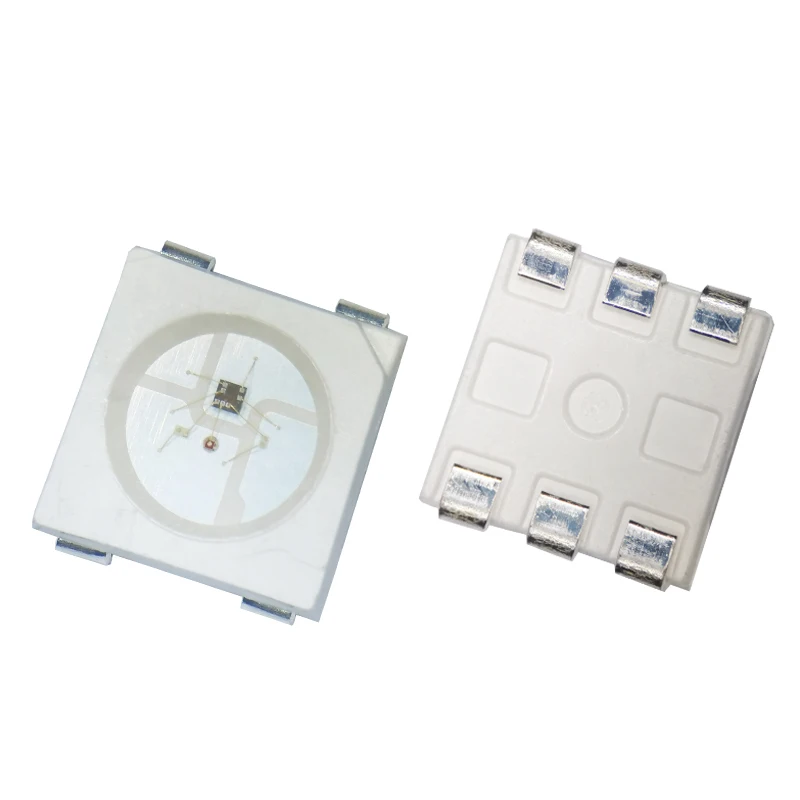 Оптовая продажа IC буит в 4pin 5v черная матовая поверхность 5050 RGB ws2812 ws2812b sk6812 Led