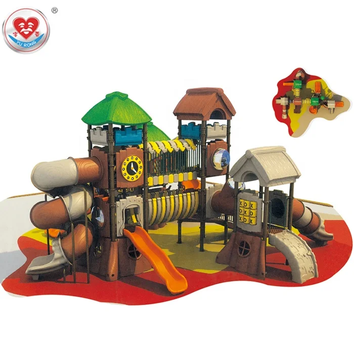 
Tree house design playground equipment kids outdoor playground plastic park playground for hot sale 