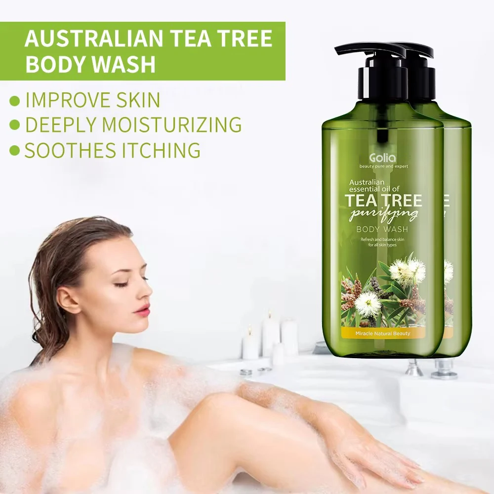 Beaver High Quality Wholesale Natural Organic Refreshements Liquid Tea Tree Best Body Wash Shower Gel