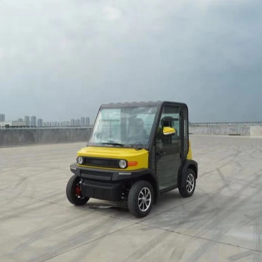 2 seat EEC approved street legal electric golf car with closed cabin and air conditioner cooler and heater Toyota AC controller