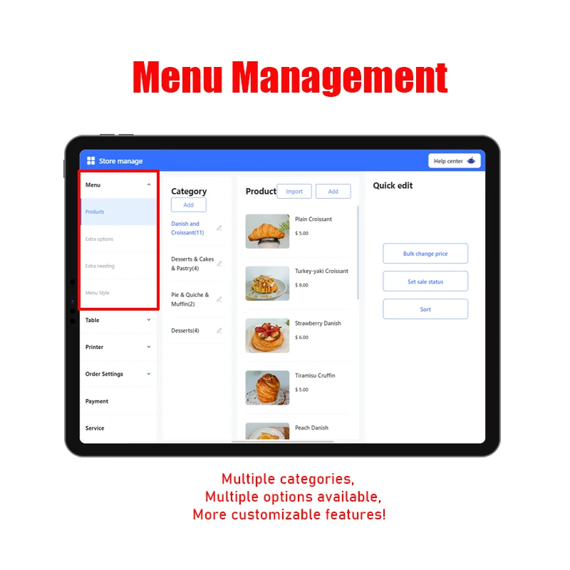 Best POS software system inventory and ordering system  POS system designed for fast food restaurant
