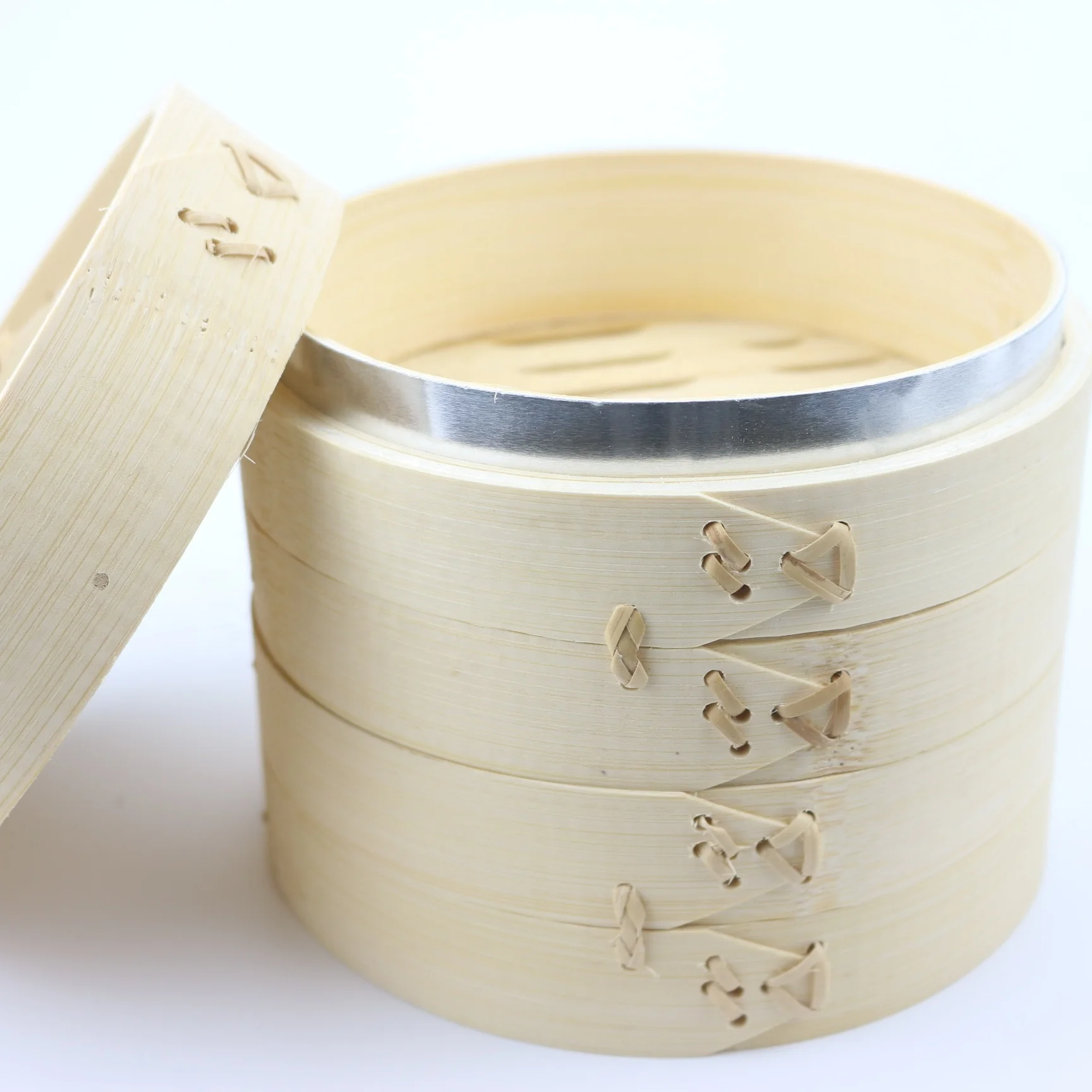 5/6/7/8/10 дюймов, многоразовый кухонный бамбуковый отпариватель для овощей