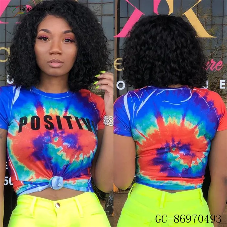 YH-86970493Wholesale casual two piece boutique women clothing neon pants and tie dye t shirts set