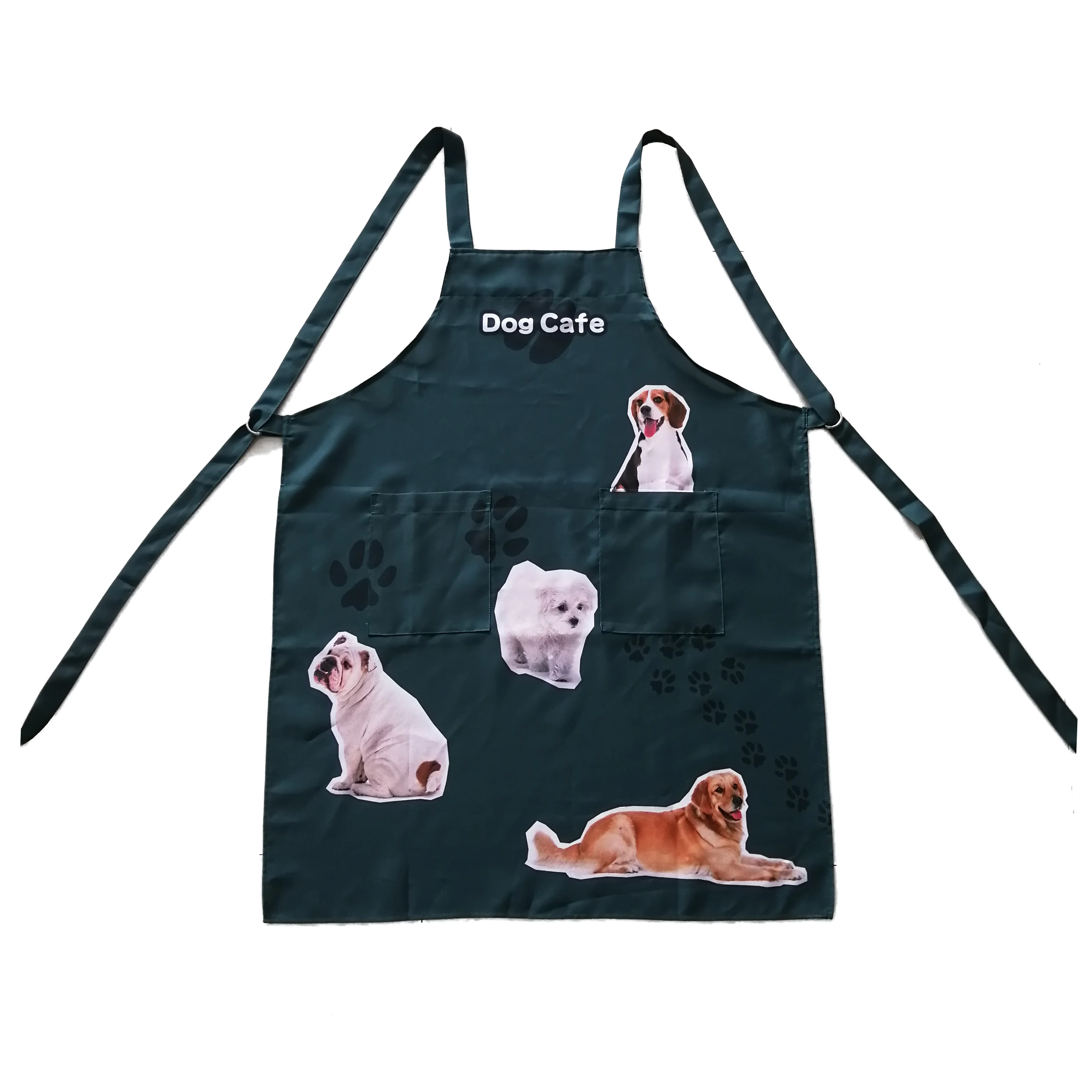 
Chinese manufacturers eco-friendly custom durable TC twill cotton fabric cooking kitchen apron 