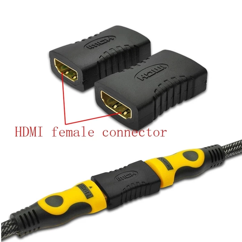 Gold Plated HDMI Extender Female to Female Converter Extension Adapter for Monitor Display Laptop PS4/3 PC TV HDMI Coupler